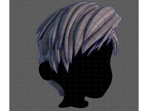 3D Hair style for boy V125 3D Model