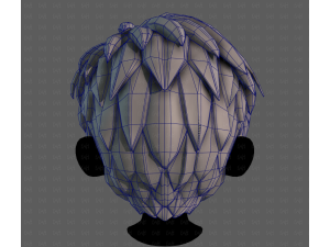 3D Hair style for boy V125 Modelo 3D