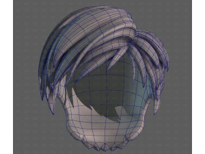 3D Hair style for boy V125 3D Model