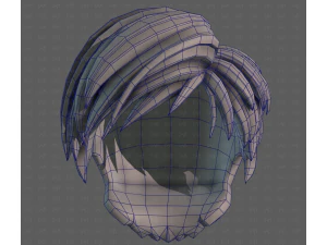 3D Hair style for boy V125 3D Model