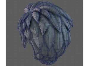 3D Hair style for boy V125 3D Model