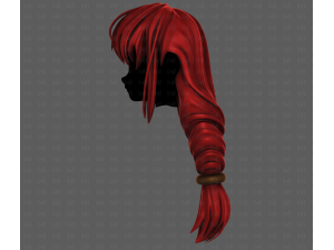 3D Hair style for girl V125 3D Модель