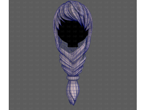 3D Hair style for girl V125 3D Модель