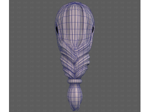 3D Hair style for girl V125 3D Модель