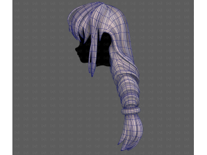 3D Hair style for girl V125 3D Модель