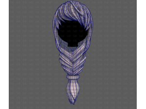 3D Hair style for girl V125 3D Модель
