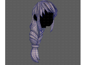 3D Hair style for girl V125 3D Модель
