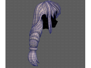 3D Hair style for girl V125 3D Модель