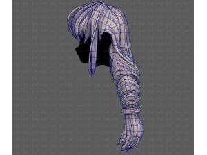 3D Hair style for girl V125 3D Модель