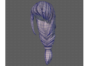 3D Hair style for girl V125 3D Модель