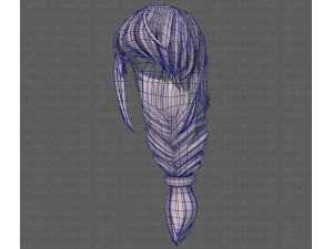 3D Hair style for girl V125 3D Модель