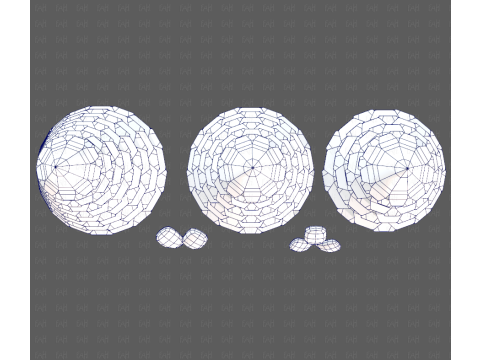 Trees Cartoon V60 Modelo 3D