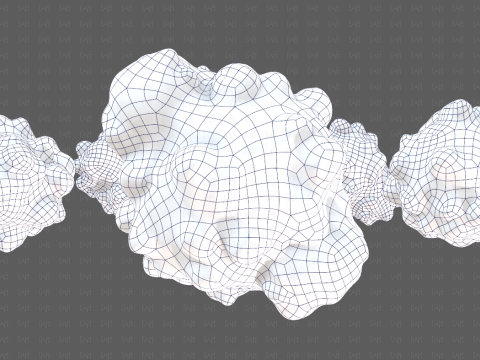 Trees Cartoon V61 3Dモデル