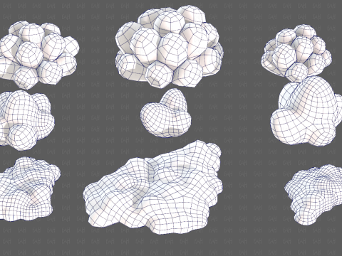 Trees Cartoon V62 Model 3D