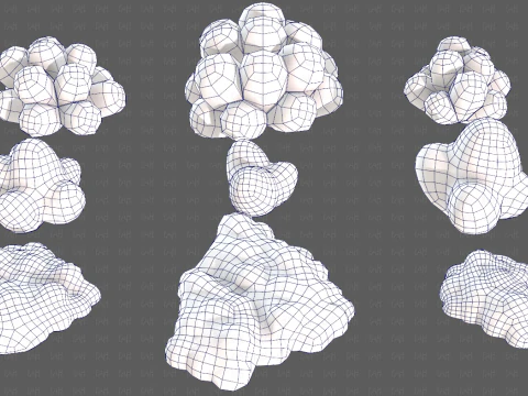 Trees Cartoon V62 3D Model