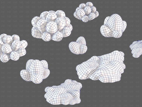 Trees Cartoon V62 Model 3D