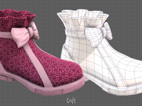 Shoes cartoonV60 3D 모델