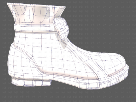 Shoes cartoonV60 3D मॉडल