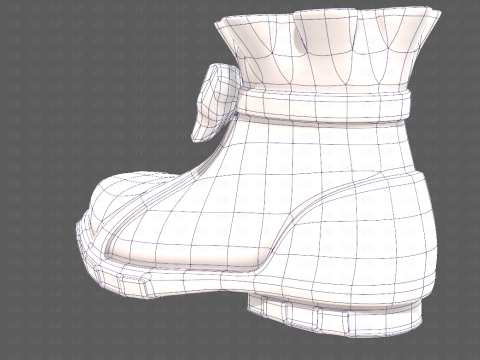 Shoes cartoonV60 3D मॉडल