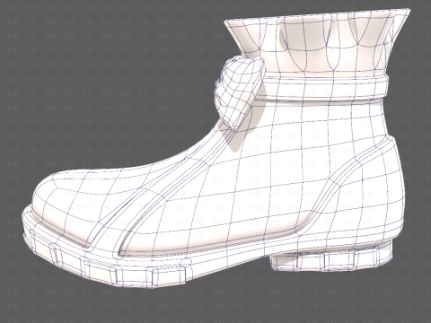 Shoes cartoonV60 3D मॉडल