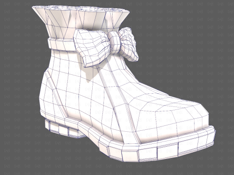 Shoes cartoonV60 3D मॉडल