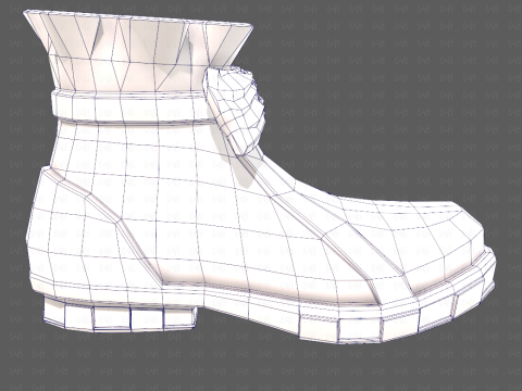 Shoes cartoonV60 3D मॉडल