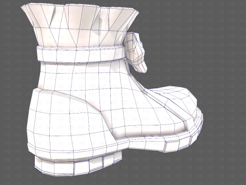 Shoes cartoonV60 3D मॉडल