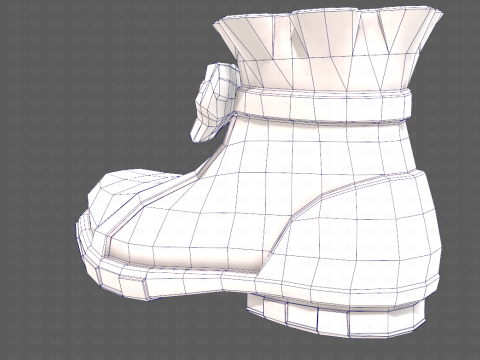 Shoes cartoonV60 3D मॉडल