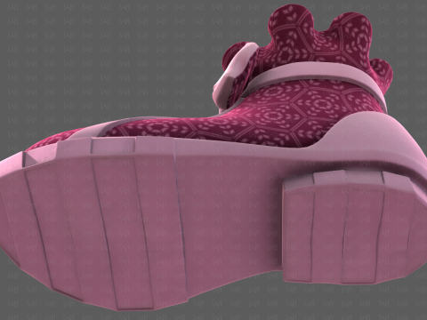 Shoes cartoonV60 3D मॉडल