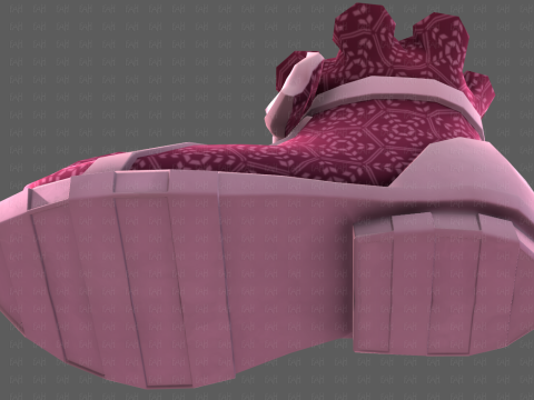 Shoes cartoonV60 3D मॉडल