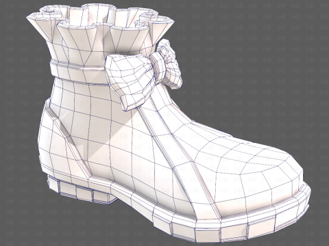Shoes cartoonV60 3D मॉडल
