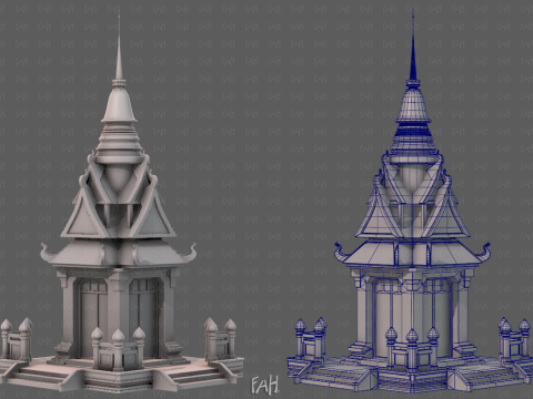 Pagoda V14 3D Model