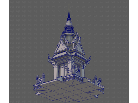 Pagoda V14 Modelo 3D