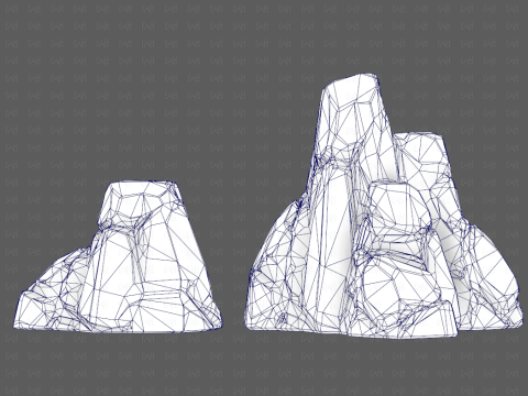 Rocks V05 3D Модель