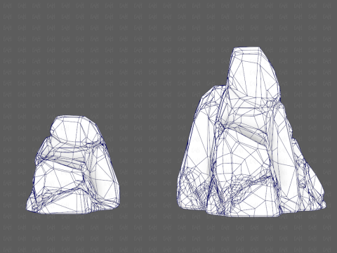 Rocks V05 3D Модель