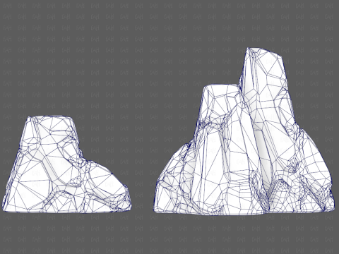 Rocks V05 3D Модель