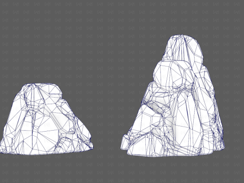 Rocks V05 3D Модель