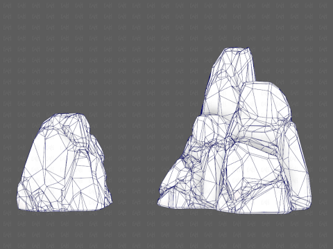 Rocks V05 3D Модель