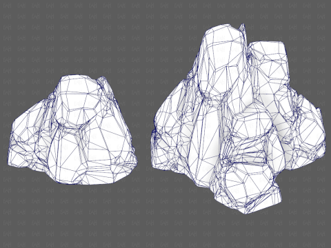 Rocks V05 3D Модель