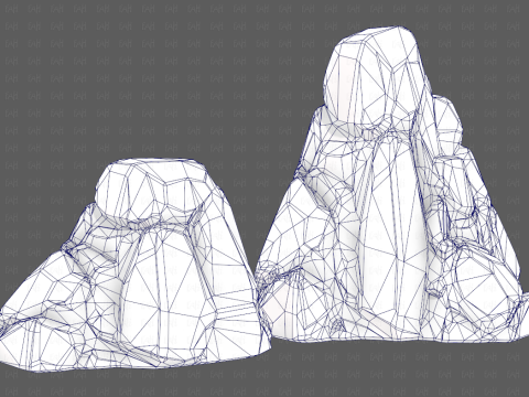Rocks V05 3D Модель