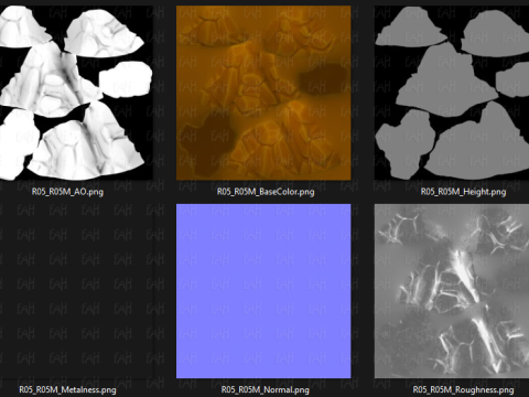 Rocks V05 3D Модель