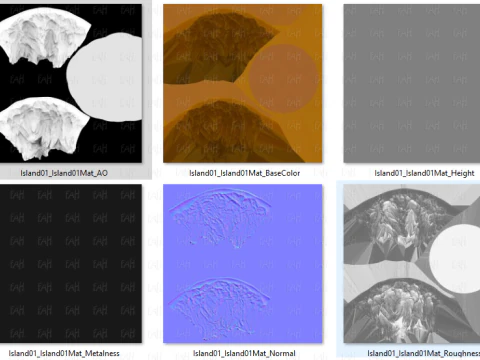 Isola V01 Modello 3D