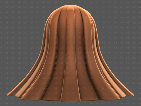 Base Hair for girl V67 3D Model