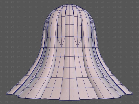 Base Hair for girl V67 3D Model