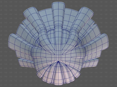 Base Hair for girl V67 3D Model