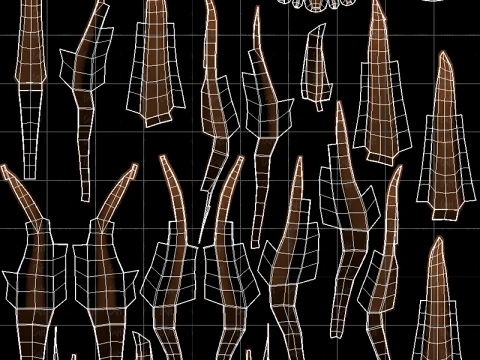 Base Hair for girl V67 3D Model