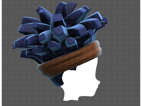 Base Hair for Boy V67 3D Model