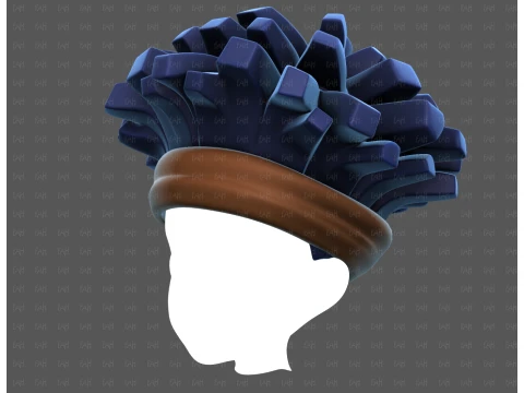 Base Hair for Boy V67 3D Model