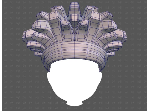 Base Hair for Boy V67 3D Model