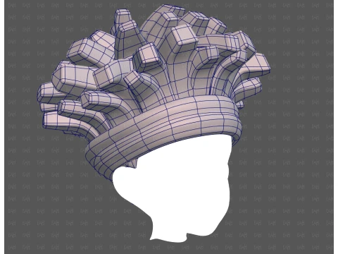 Base Hair for Boy V67 3D Model